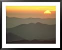 Layered Mountains with Sun, Great Smoky Mountains National Park Photos To Go Collection Framed Art Poster Print by John Netherton, 39x31