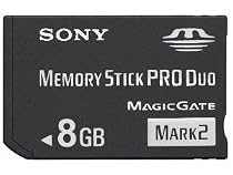 8 GB Sony PRO DUO (Mark 2) Memory Stick for PSP