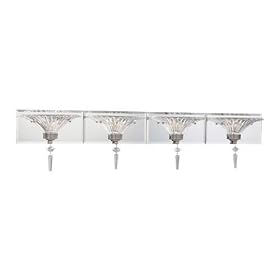Thomas Lighting Virtue Satin Pewter Four-Light Bath Fixture from Thomas Lighting