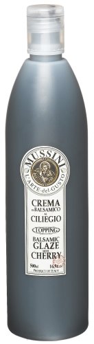 Mussini Crema, Balsamic Glaze with Cherry, 16.9-Ounce Bottles (Pack of 2) by Mussini