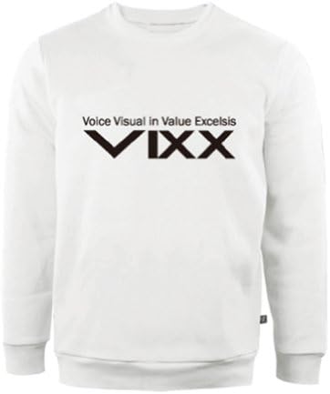 Kpop Vixx Official T-shirt T-02 Long Sleeve Sweatshirt T-shirt White Color (M)