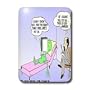 Londons Times Funny Medicine Cartoons - Alien In Los Angeles At Shrink - Light Switch Covers - single toggle switch