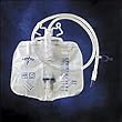^DRAIN BAG WITH ULTIMATE ANTI-REFLUX DEVICE. MYLAR VALVE IS EASILY SEEN THROUGH CLEAR DRIP CHAMBER, ALLOWING VISUALIZATION OF URINE FLOW. IDEAL FOR HOSPITALS. REINFORCED DOUBLE HANGER WITH BUILT-IN ANTI-KINK GUIDE ALLOWS FOR SECURE HANGING ON HOSPITAL BED