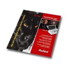 AC - 5Bl. Folex T-Shirt Tansferfolie f�r Dunkle Stoffe.Eine spezielle Transferfolie/Transferpapier zum Bedrucken von schwarzen, farbigen, dunklen und hellen Baumwoll- T-Shirts, Basecaps,Sweat-Shirts, Baumwoll-Taschen,Bettw�sche,Fahnen,..
