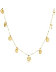 Gold over Silver Multi-Disc Chain Necklace