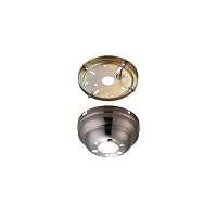 Monte Carlo MC90BS Flush Mount Canopy Kit, Brushed Steel