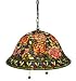 Tiffany-style Southern Belle Rose Hanging Lamp