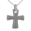 Sterling Silver Polished Chunky Cross
