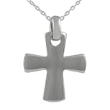 Sterling Silver Polished Chunky Cross