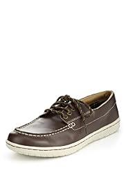Blue Harbour Leather Lace Up Deck Shoes