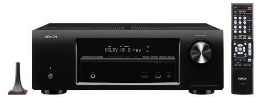 Denon AVR-1713 5.1 Channel 3D Pass Through and Networking Home Theater Receiver with AirPlay and Second Zone Audio Line Outputs.()