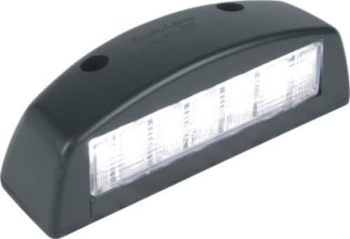 LED Licence Number Plate Lamp Light 12v TRACTOR TRAILER TRUCK BUS CAR E APP-12000801/12000803 (Black)