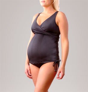 wrap maternity tankini