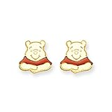 14K Disney Winnie The Pooh Earrings