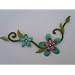 Blumen Bl�ten Ranke Ranken Blume Bl�te Blumenranke 6 AUFN�HER APPLIKATION B�GELBILD PATCH
