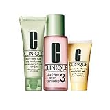 Clinique 3 step oil skin set-DDMG 30 ml+soap 30 ml+clarifying lotion 30ml