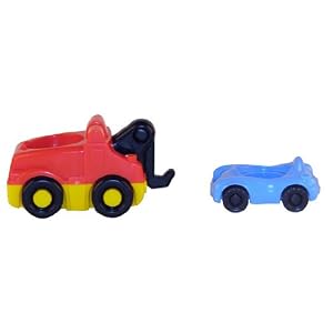 Fisher Price Little People Zoom Around Garage Tow Truck and Car