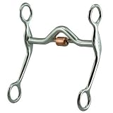 Medium Port Copper Roller Western Curb Bit