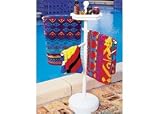 White Outdoor Towel Holder Pool Spa Valet