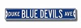 DUKE BLUE DEVILS DUKE BLUE DEVILS AVE AUTHENTIC METAL STREET SIGN (6 X 36)
