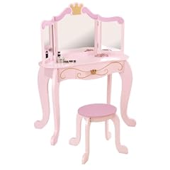 KidKraft  76123 - Prinzessinnen Frisiertisch mit Stuhl
