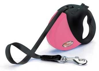 Flexi Mini Deluxe Retractable All Belt Leash with Soft Grip For Dogs Up To 26lbs.