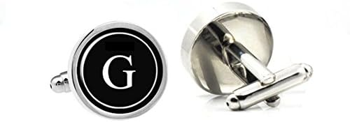 LBFEEL Monogram Cufflinks, Personalized Mens Cufflinks, Custom Initial Cufflinks / with Cufflink Box