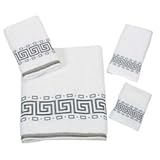 Avanti Linens Athena 8 Piece Bath Towel Set 22001WHT White Avanti Linens Athena 8 Piece Bath Towel Set 22001WHT White