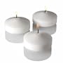 3" White Floating Candles Set of 12 Wedding Party Favor