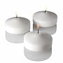 Lot of 24 White Floating Candles 3" Wedding Party Favor