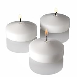 3" White Floating Candles Set of 96 Wedding Party Favor