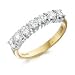 0.7 Ct 7 Stone Diamond Ring in 18 Ct Yellow Gold- G / SI1