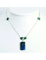 Sterling Silver Chrysocolla/Turquoise Necklace