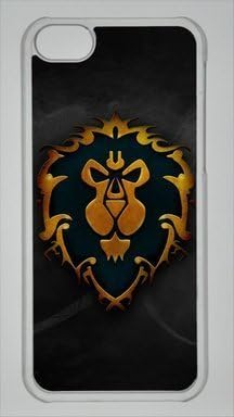Game World of Warcraft Alliance Logo Custom PC Transparent Case for iPhone 5C by icasepersonalized