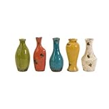 Favor IMAX Mercade Mini Vases Gift Box Ceramics Collection Vibrant Multicolored Mini Vases Varied Shapes