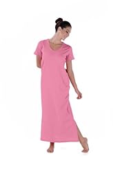 Petite Short Sleeves Cotton/Knit Scoop Neck Spring Summer Fall Winter Ankle Length Evening Dress 