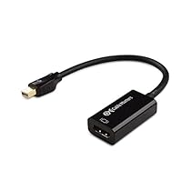 Cable Matters Mini DisplayPort (Thunderbolt™ 2 Port Compatible) to HDMI Male to Female Adapter in Black
