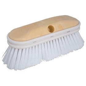  Block Size - 9 1/2 x 2 3/4, Material - Flagged White Polystyrene, Trim Length - 3, Auto/Truck Washing Brush, Weiler Corp. (1 Each)
