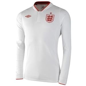 2012-13 England Long Sleeve Home Shirt (Kids)