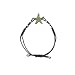 14K White Gold 0.03 ct. Diamond with 1.14 ct. Tsavorite Star Fish Bracelet