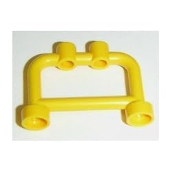Lego Building Accessories 1 x 4 x 2 Bright Yellow Hanger, Bulk - 50 Pieces per Package