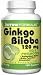 Ginkgo Biloba 50:1 ( 120 Caps 120 mg ) ( Promotes Antioxidant Status Brain Function Circulation ) Jarrow Formulas