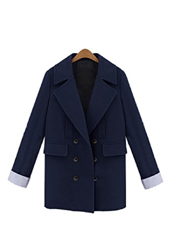 レディース ジャケット風 Pコート　オリジナルBAGセット#782 ネイビー ミリタリージャケット ダウン コート アウター スノボージャケット トレンチコート ピーコート