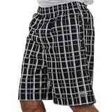 Lonsdale Check Short Mens Black/Silver S (32)