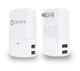 USB 充電器 （単ポート 2.1A　4ポート合計4.2A ） 折りたたみ プラグ iPod iPad iPhone5s 5c 5 4s 4 3GS 3G Xperia Galaxy スマートフォン、タブレット、モバイルバッテリーなど複数台同時急速充電対応。iPad air、iPad mini Retinaディスプレイモデル 動作確認済み。 ACアダプタ 2A 持ち運び 大容量 収納 ZT0504200