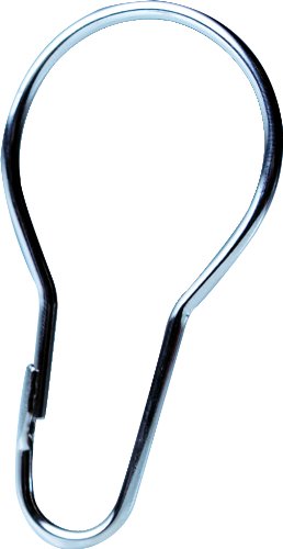 Ridder 495000-350 Duschvorhang Aufh&auml;ngeringe aus Metall, 12 St&uuml;ck
