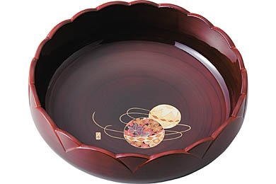 会津塗 ひまわり鉢春慶てまり詩（漆器）