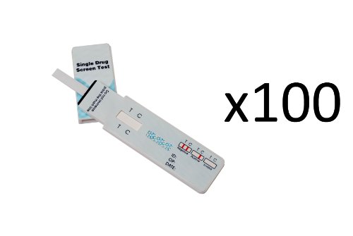 100 Single Panel Cocaine (benzoylmethylecgonine) Drug Test w/cassette 100 Pack