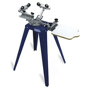Dynamic 4-Color Screen Printer - 2-Station Rotary Load Printer, with Legs and Microlok