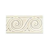 Adex USA Hampton Listello Sea 3 x 6 Bisque Ceramic Tile & Stone